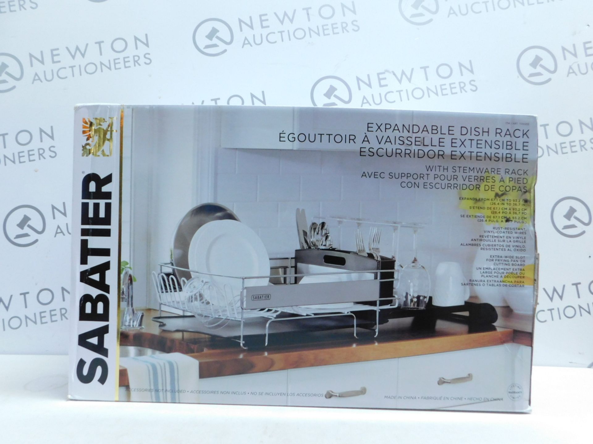 1 BOXED SABATIER EXPANDABLE DISH RACK RRP Â£44.99