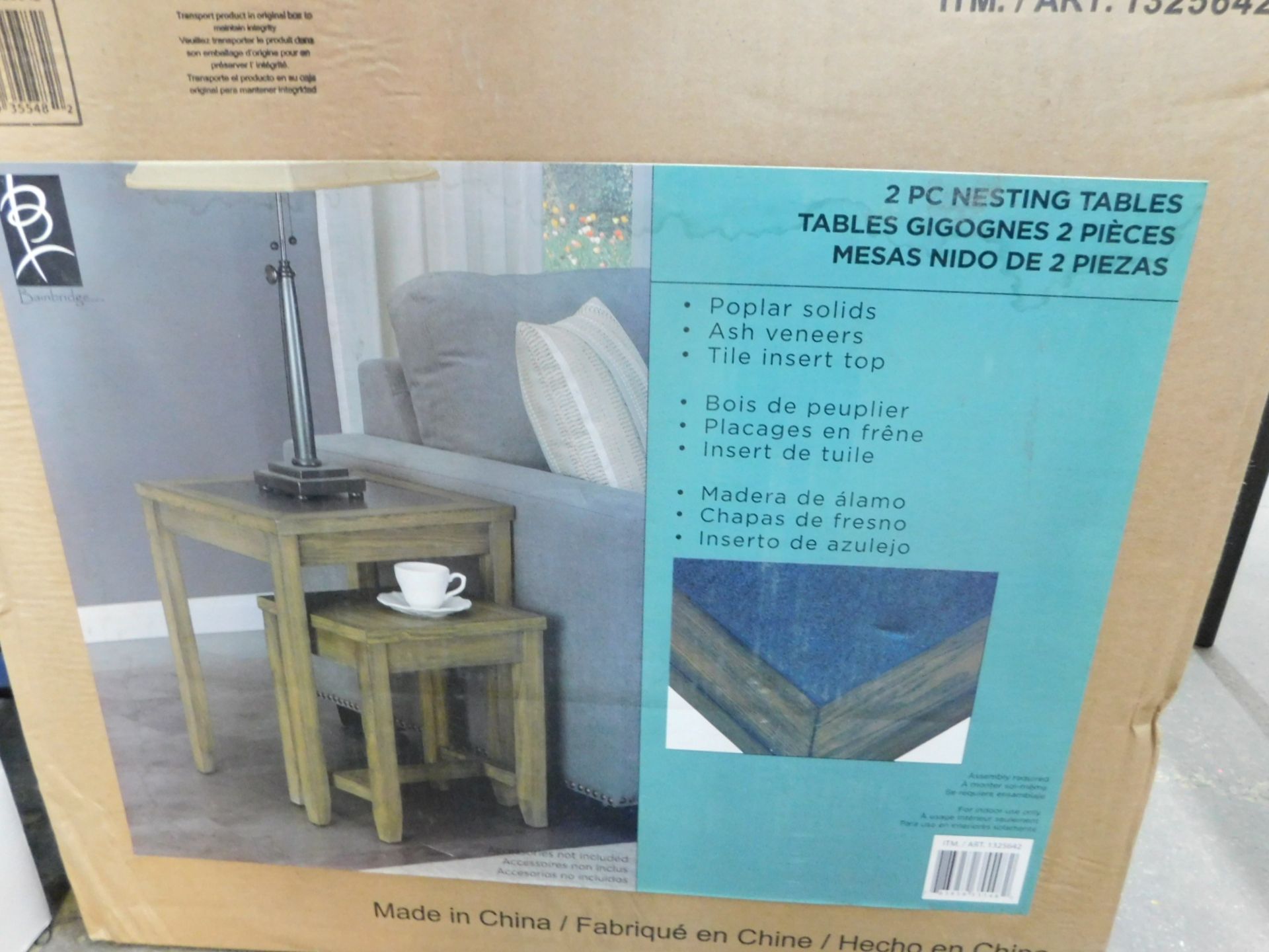 1 BOXED BAINBRIDGE HOME NEST OF 2 TABLES RRP Â£149.99