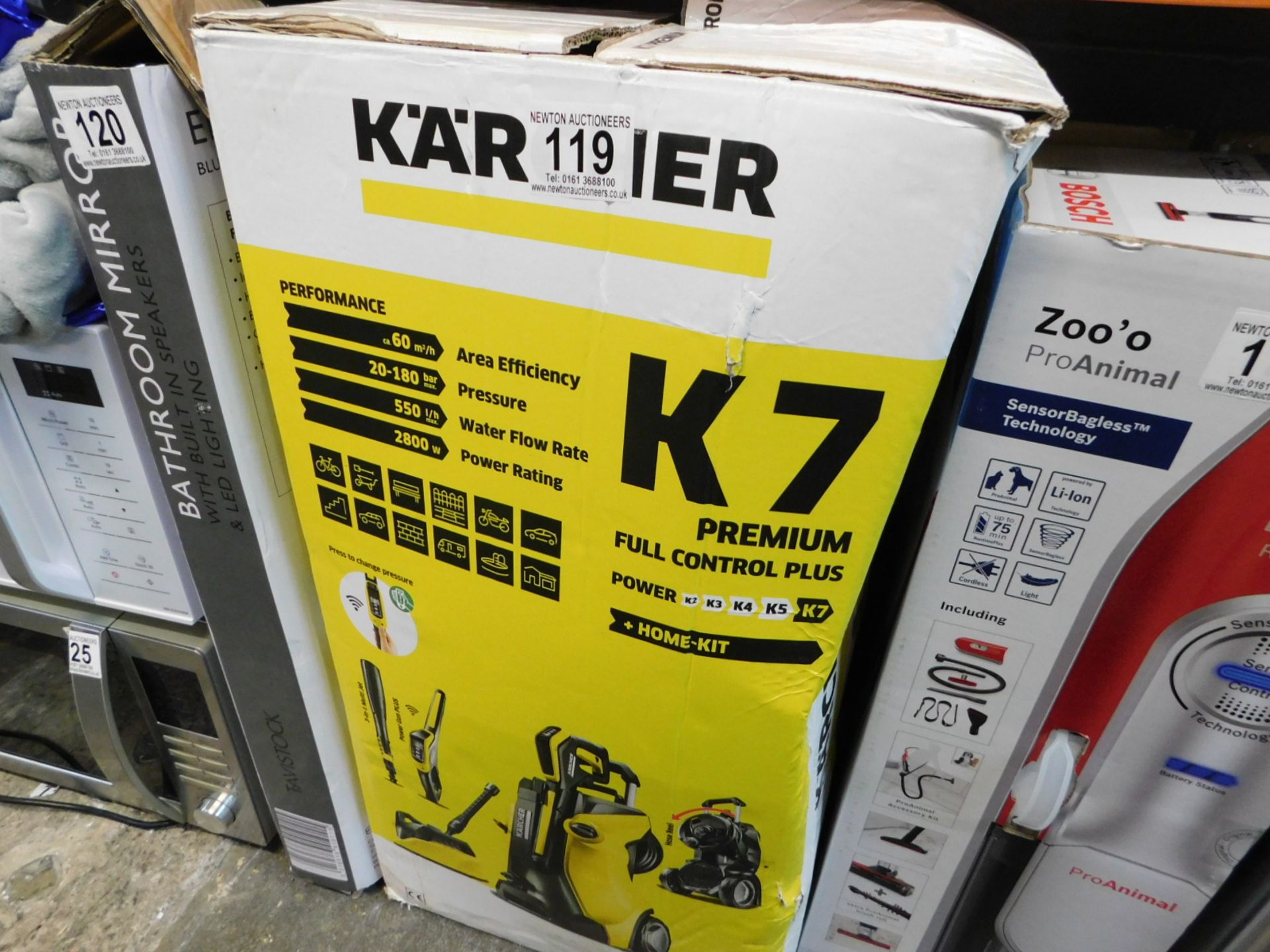 1 BOXED KARCHER K7 PREMIUM FULL CONTROL PLUS PRESSURE WASHER RRP Â£569.99