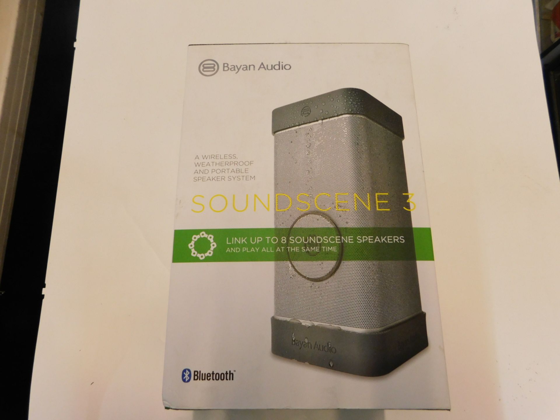 1 BOXED BAYAN AUDIO SOUNDSCENE 3 WIRELESS AND PORTABLE SPEAKER SYSTEM RRP Â£229