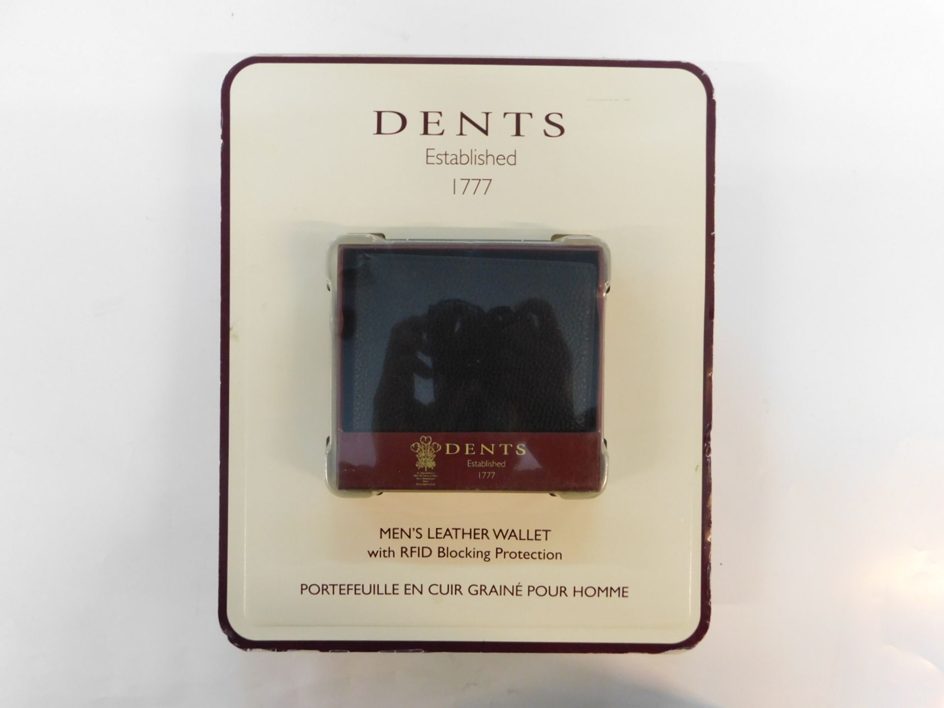 1 PACK OF DENTS MENS NATURAL GRAIN BLACK LEATHER WALLET WITH RFID BLOCKING PROTECTION RRP Â£39.99