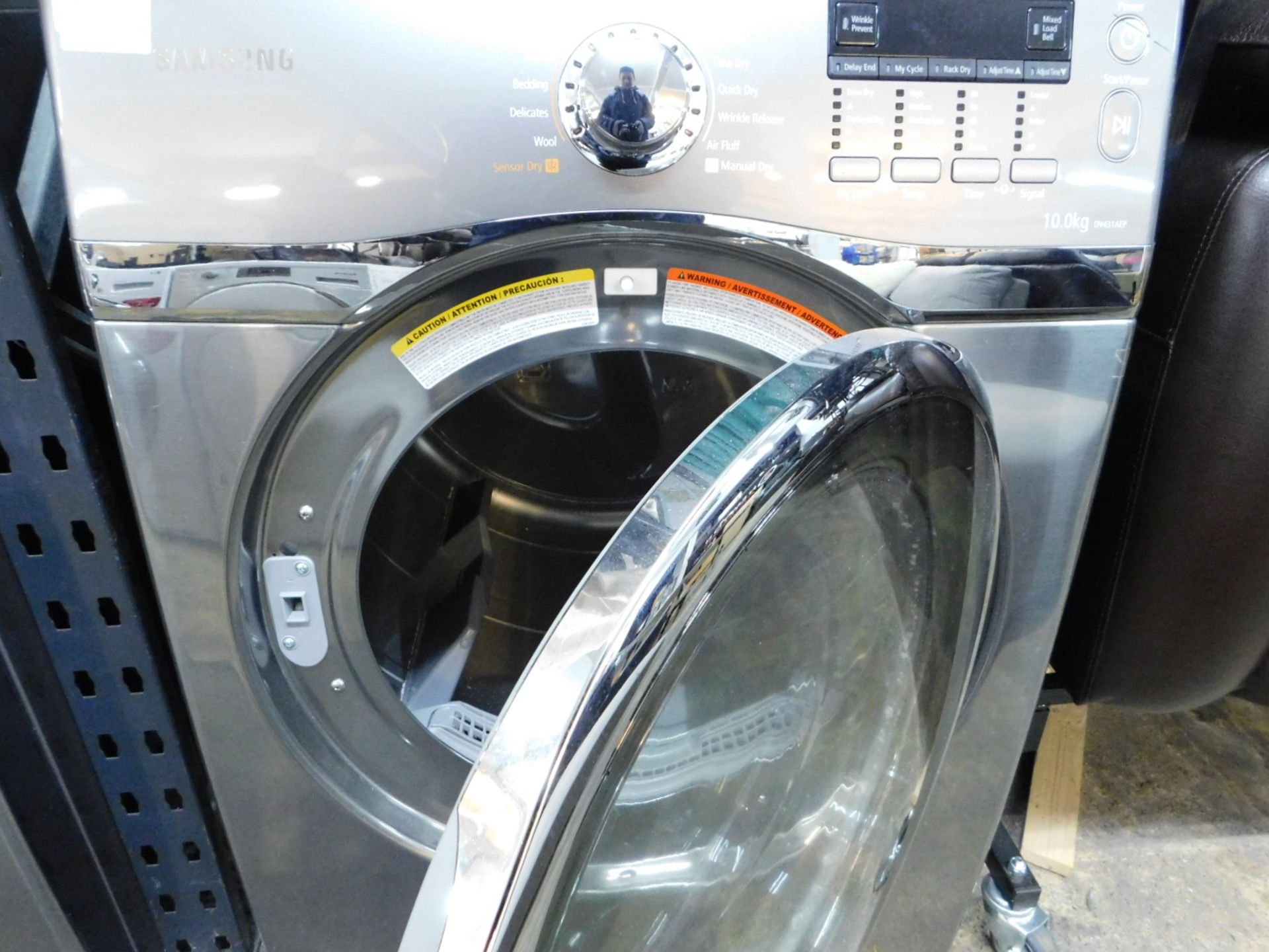 1 SAMSUNG DV431AEP STAINLESS STEEL 10KG COMMERCIAL STEAM DRYER RRP Â£1599