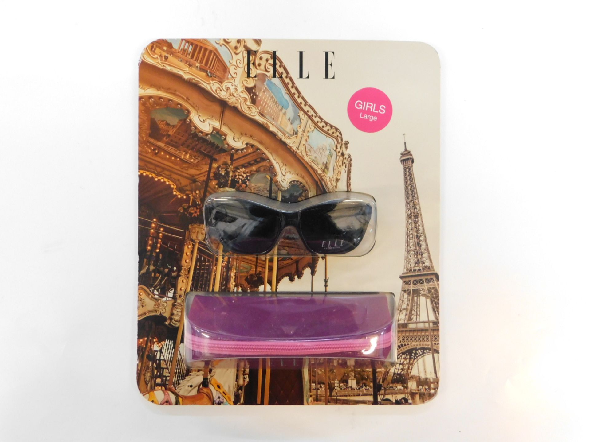 1 BRAND NEW PACK OF ELLE GILRS SUNGLASESS WITH CASE SIZE LARGE RRP Â£29.99