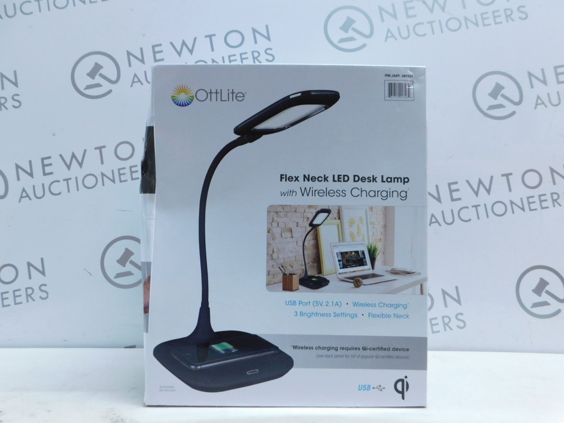 1 BOXED OTTLITE FLEX NECK LED DESK LAMP WITH WIRELESS CHARGING RRP Â£49.99