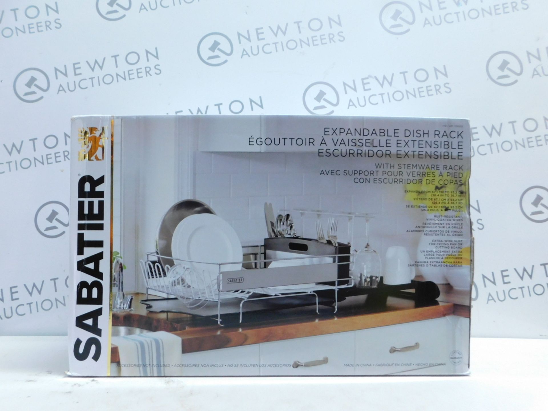 1 BOXED SABATIER EXPANDABLE DISH RACK RRP Â£44.99