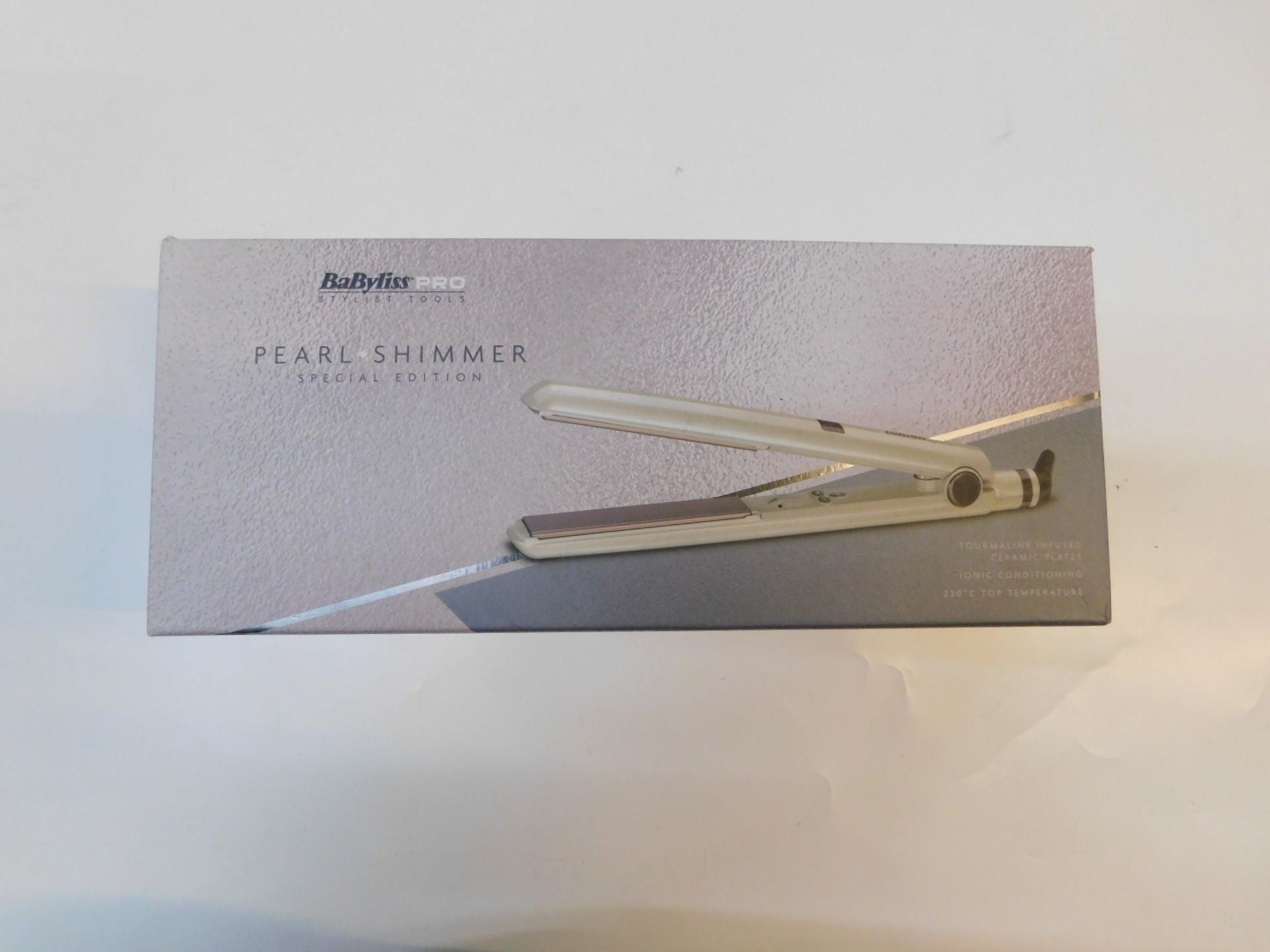 1 BOXED BABYLISS PRO PEARL SHIMMER SPECIAL EDITION HAIR STRAIGHTENERS RRP Â£39.99