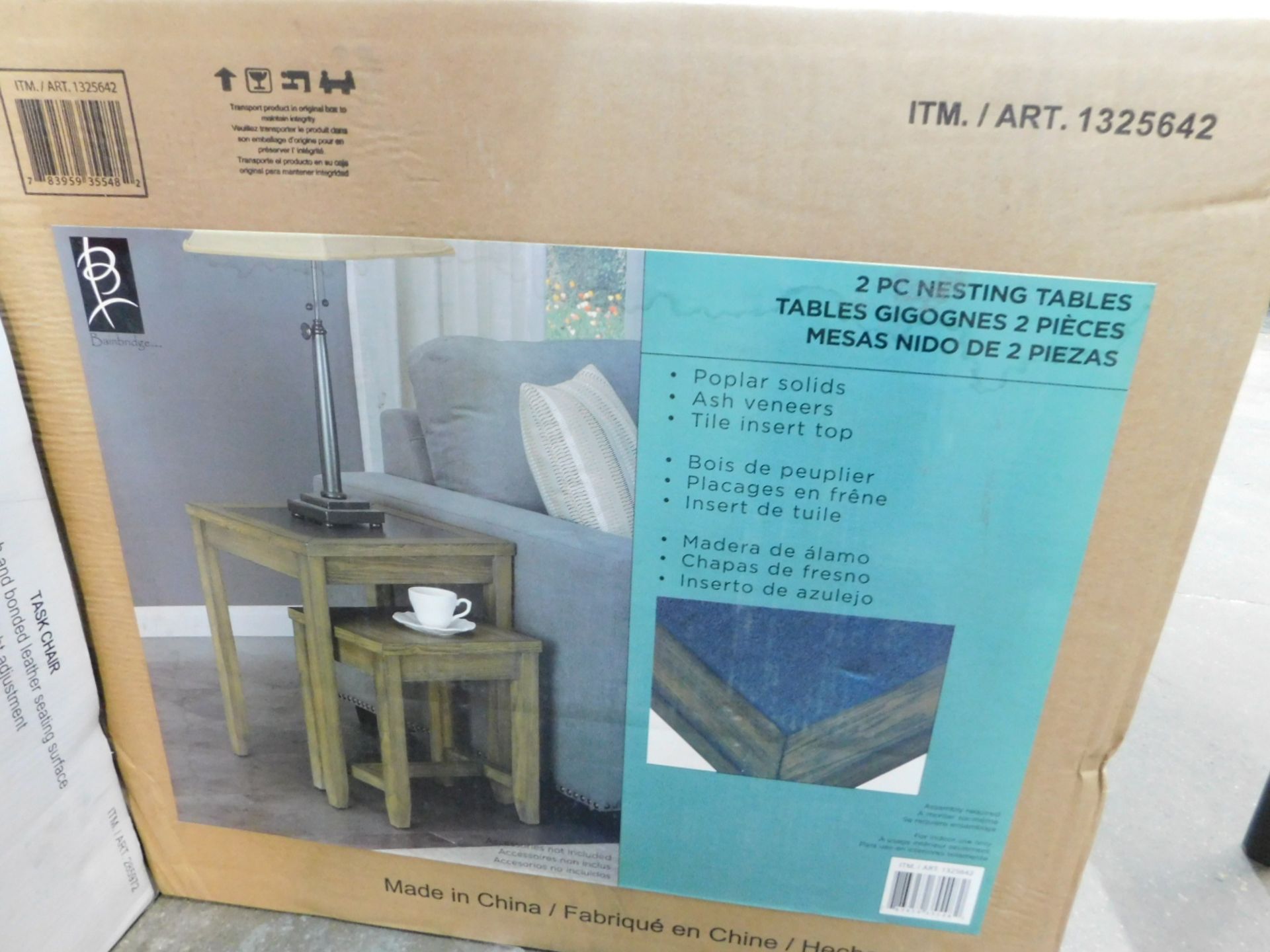 1 BOXED BAINBRIDGE HOME NEST OF 2 TABLES RRP Â£149.99