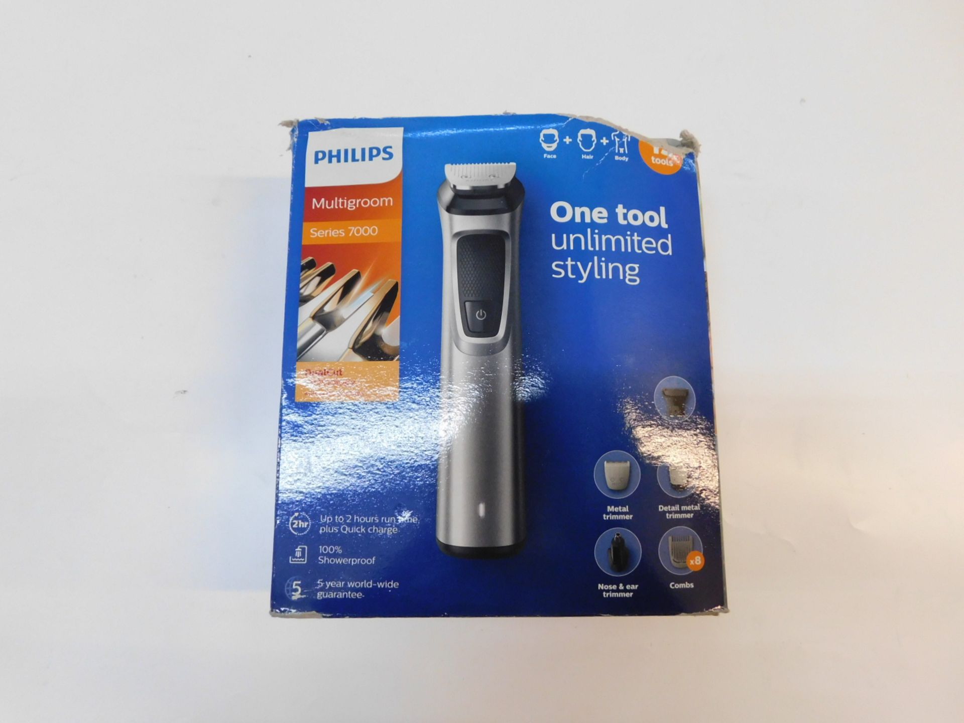 1 BOXED PHILIPS MULTIGROOM SERIES 7000 TRIMMER MODEL MG7715 RRP Â£74.99