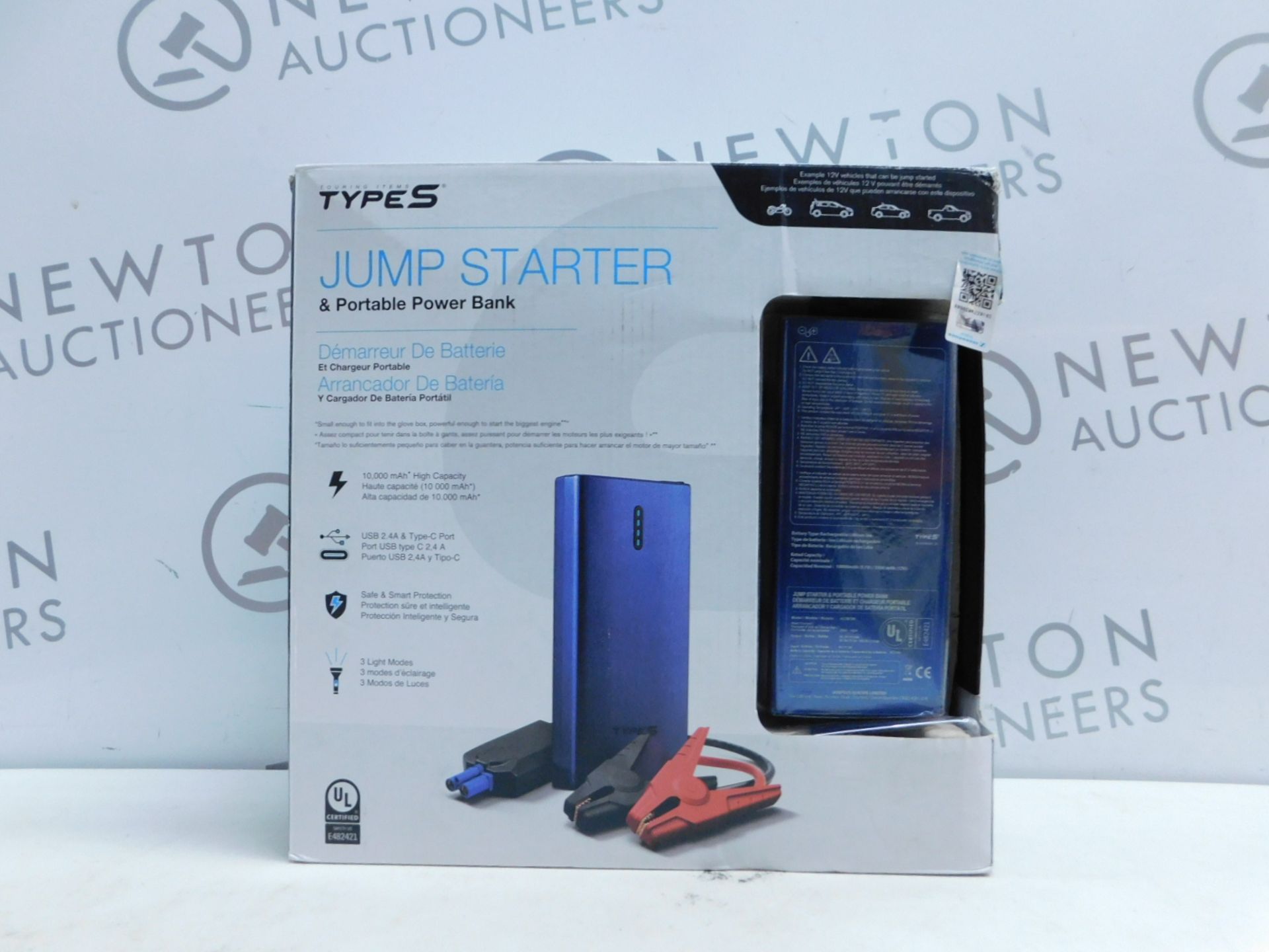 1 BOXED TYPE-S CAR JUMP START AND PORTABLE POWER BANK RRP Â£119.99