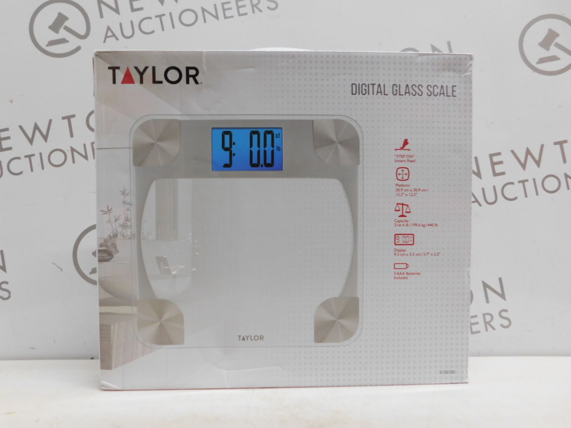 1 BOXED TAYLOR DIGITAL GLASS SCALE RRP Â£29.99