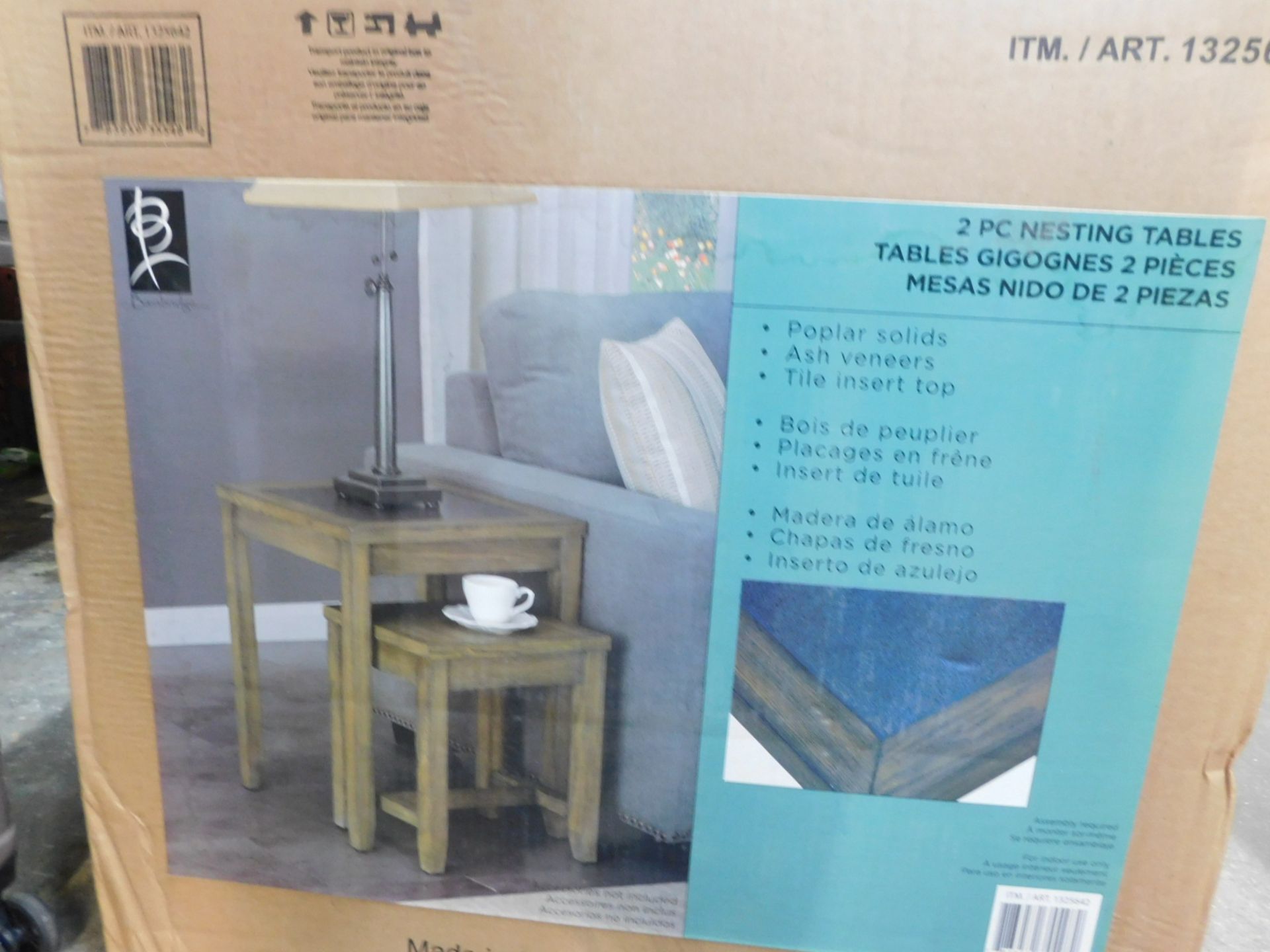 1 BOXED BAINBRIDGE HOME NEST OF 2 TABLES RRP Â£149.99