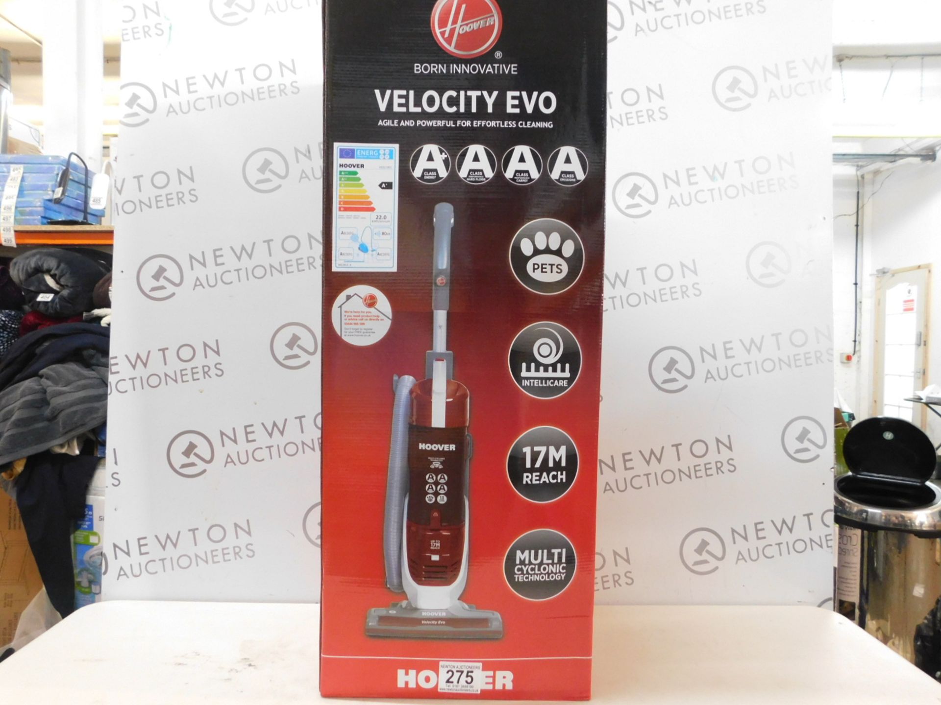 1 BOXED HOOVER VELOCITY EVO VE02 001 UPRIGHT VACUUM CLEANER RRP Â£149.99