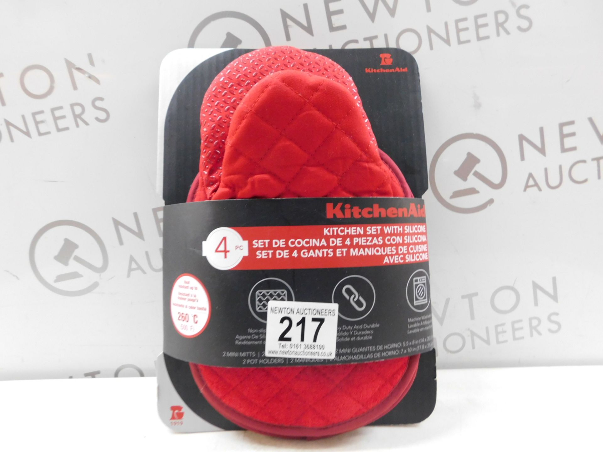 1 PACK OF KITCHENAID 3 PC KITCHEN SET WITH SILICONE (2 OVEN MITTS & 1 MINI MITT) RRP Â£24.99