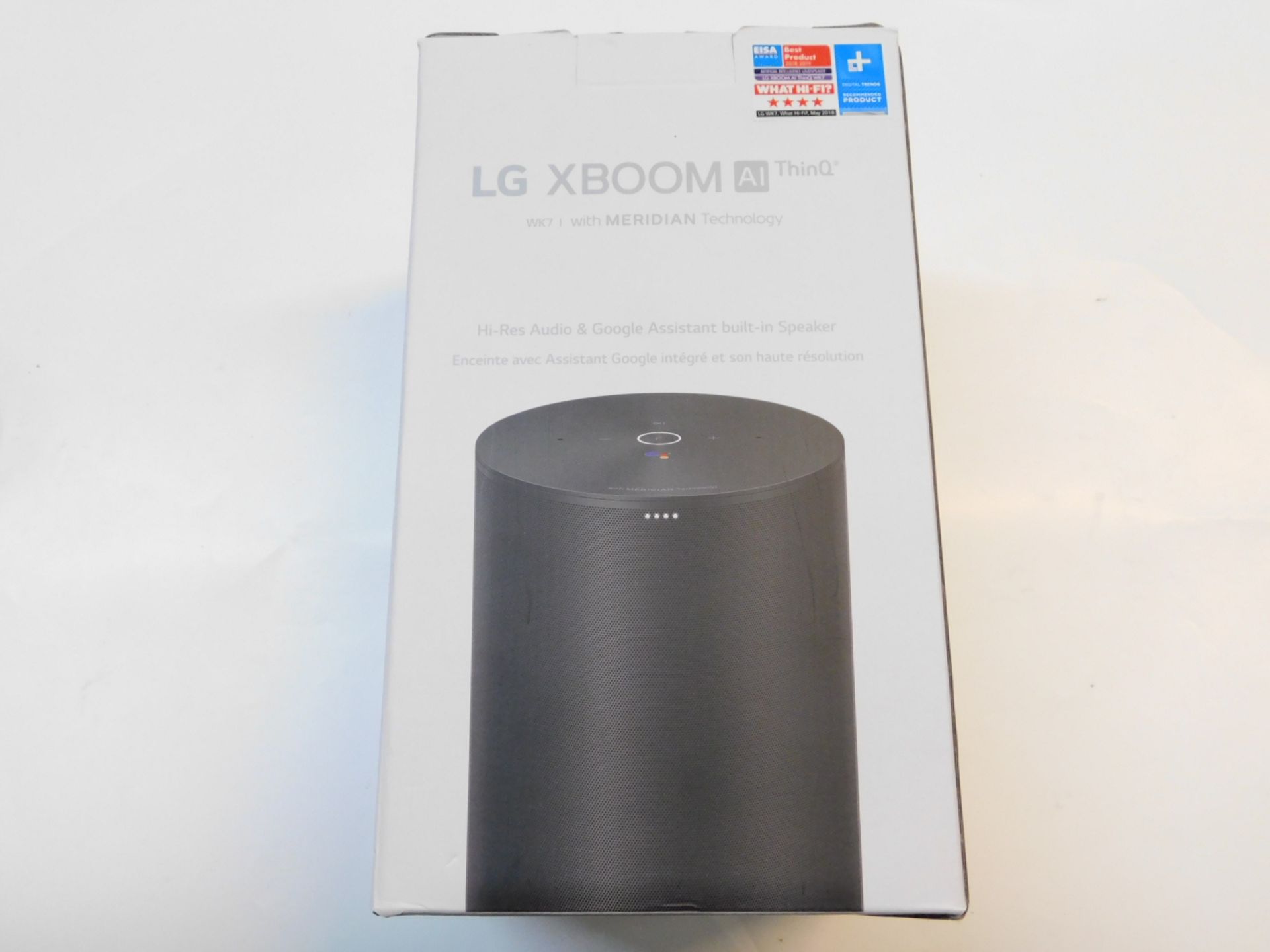 1 BOXED LG THINQ SPEAKER WITH GOOGLE ASSIST RRP Â£99.99