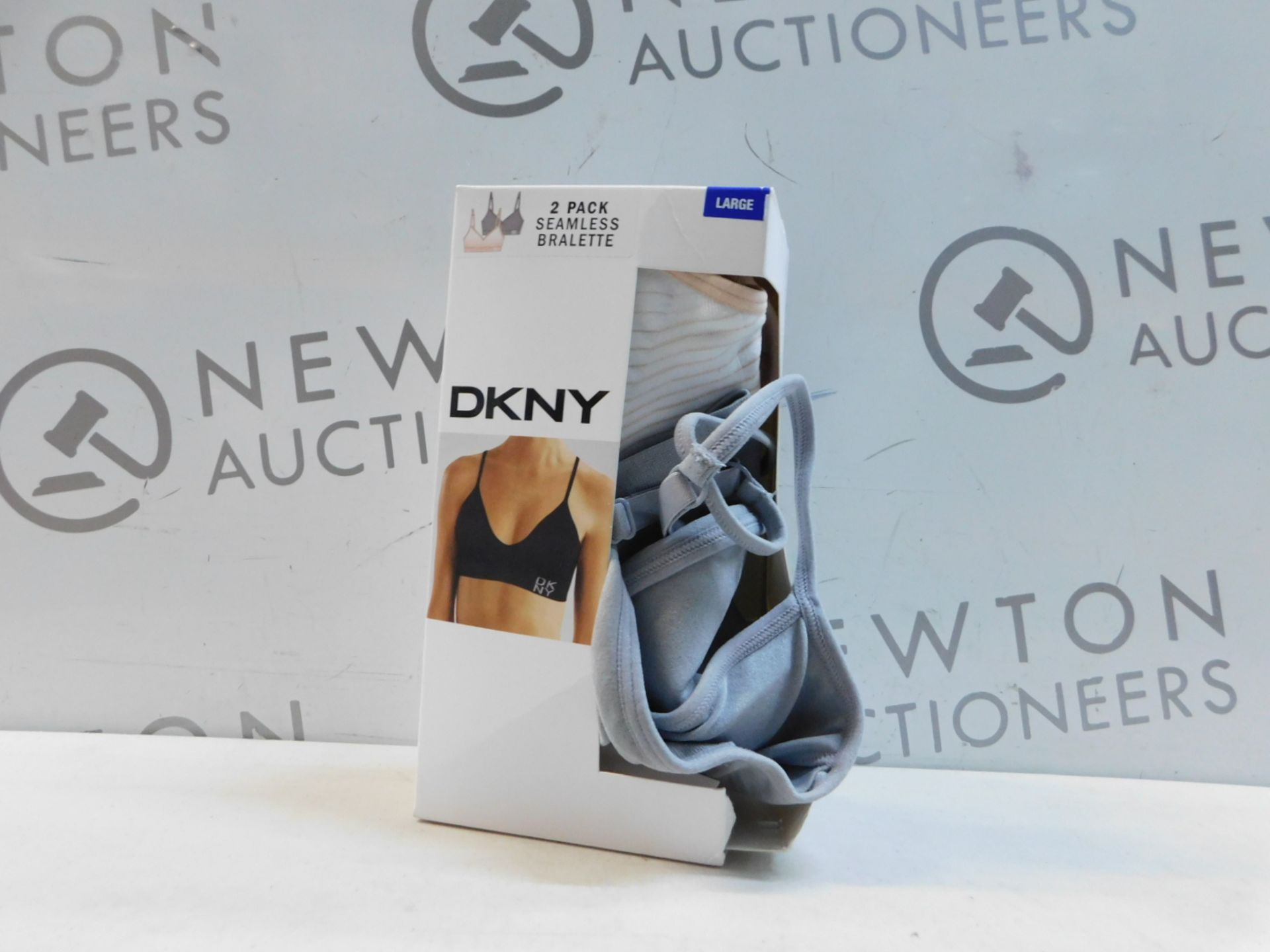 1 BOXED DKNY 2PK SEAMLESS BRALETTE SIZE L RRP Â£29.99