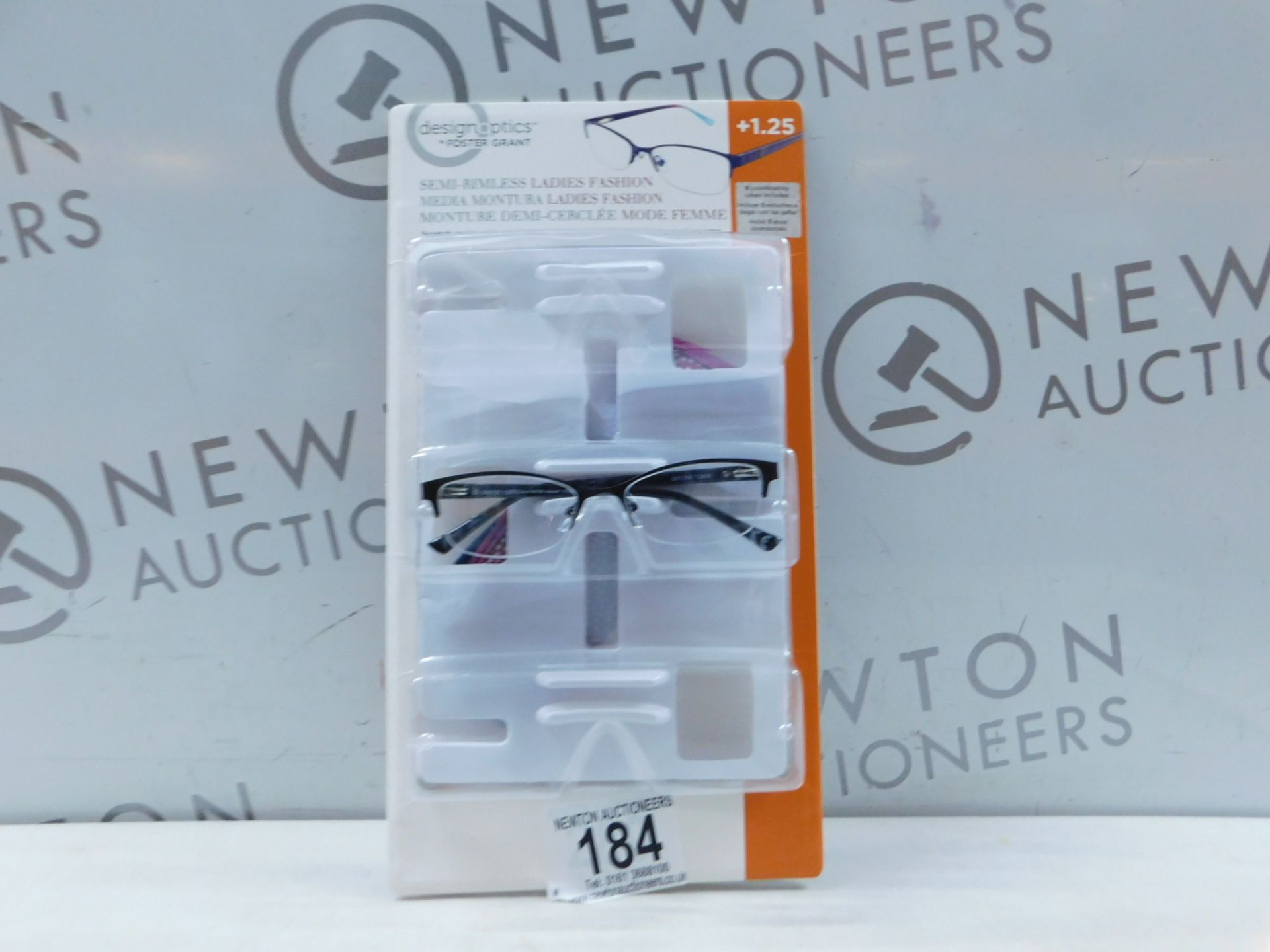 1 PACK OF DESIGN OPTICS READING GLASSES IN +1.25 STRENGTH RRP Â£19.99