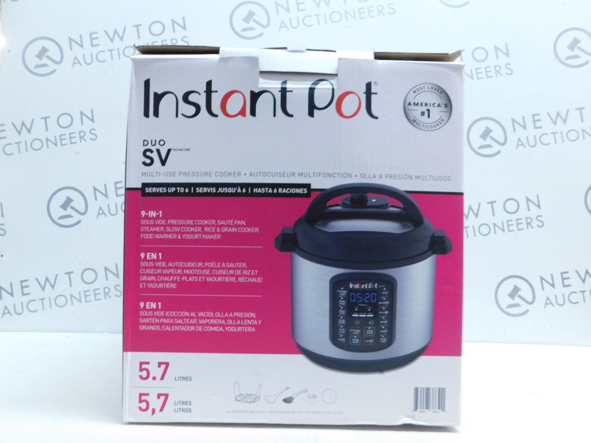 1 BOXED INSTANT POT IP-DUO60 7 IN 1 MULT-FUNCTIONAL COOKER RRP Â£159.99 (LIKE NEW CONDITION)