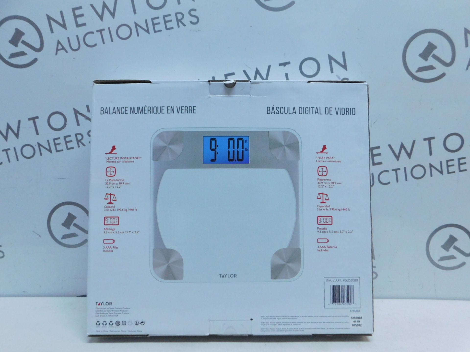 1 BOXED TAYLOR DIGITAL GLASS SCALE RRP Â£29.99