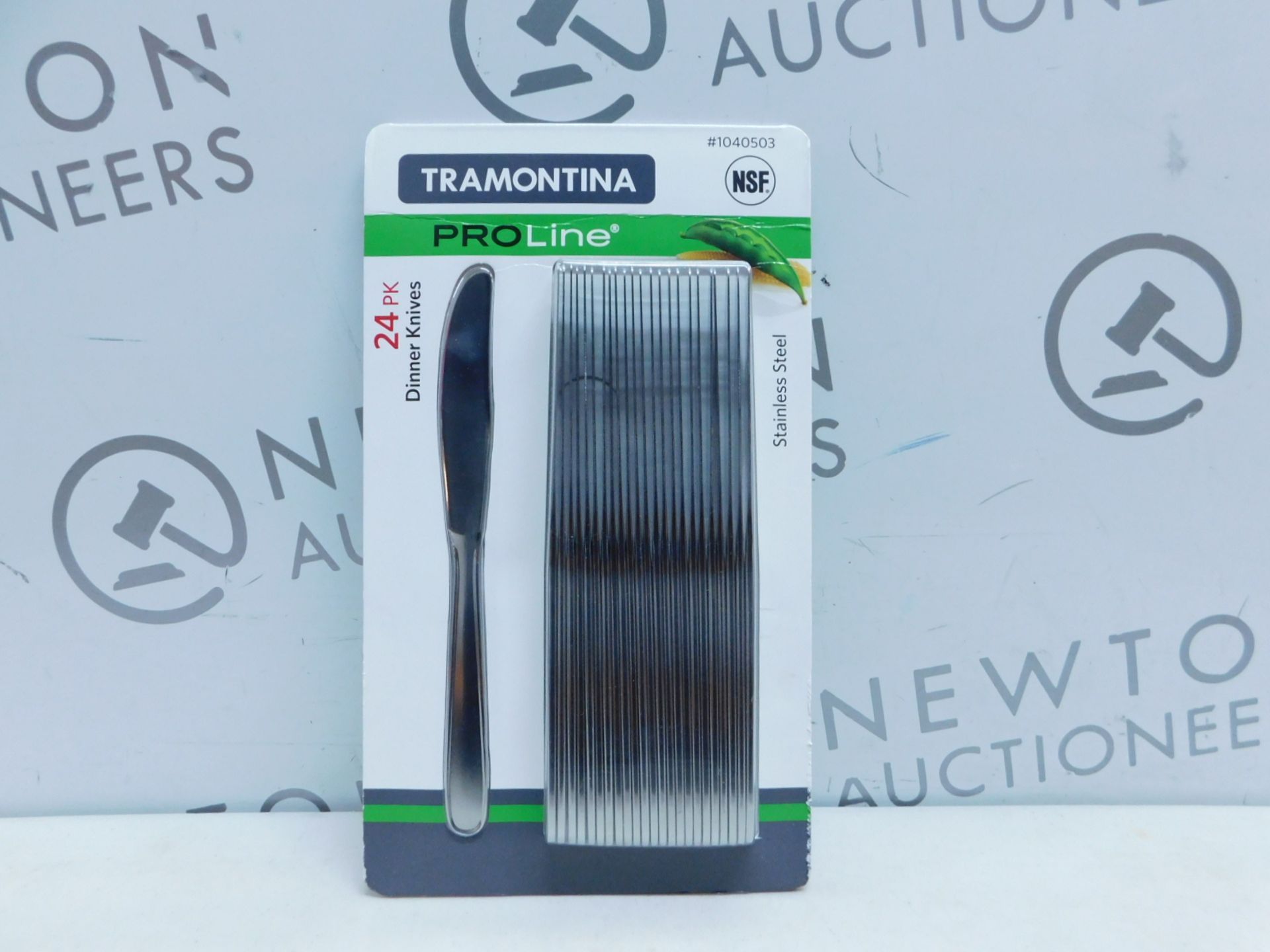 1 BRAND NEW PACK OF TRAMONTINA PROLINE 24PK STAINLESS STEEL DINNER KNIVES RRP Â£22.99