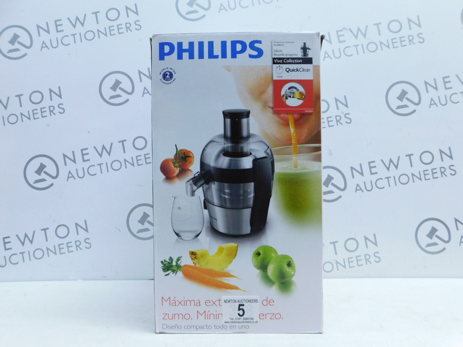 1 BOXED PHILIPS VIVA COLECTION JUICER IN STAINLESS STEEL RRP Â£149.99