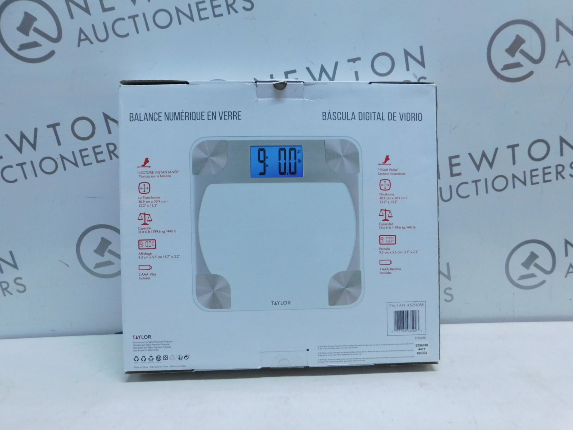 1 BOXED TAYLOR DIGITAL GLASS SCALE RRP Â£29.99