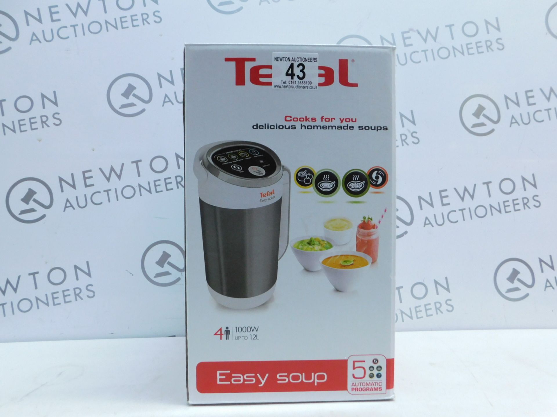 1 BOXED TEFAL BL841140 EASY SOUP MAKER RRP Â£89.99