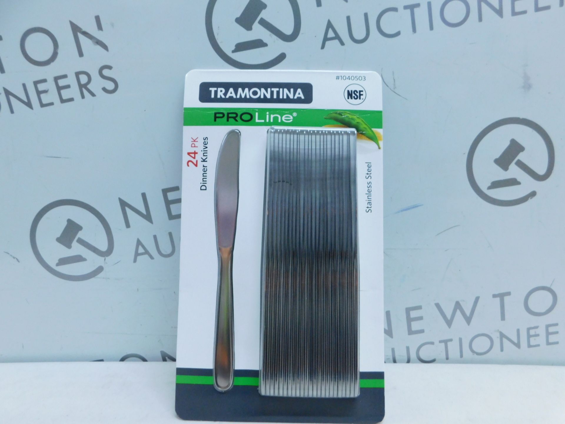 1 BRAND NEW PACK OF TRAMONTINA PROLINE 24PK STAINLESS STEEL DINNER KNIVES RRP Â£22.99