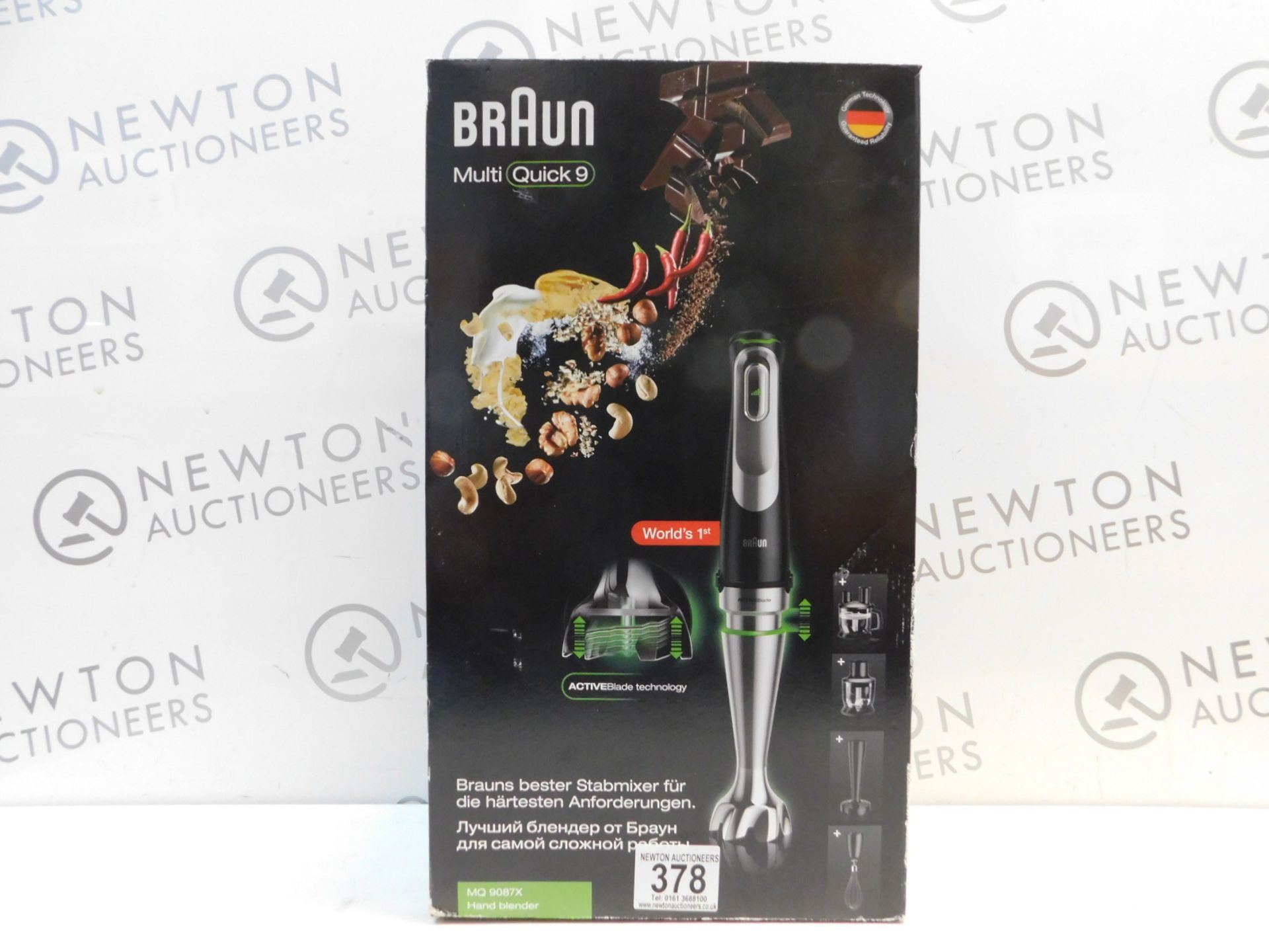 1 BOXED BRAUN MULTI-QUICK 9 MQ9087X HAND BLENDER WITH ACCESSORIES RRP Â£149.99