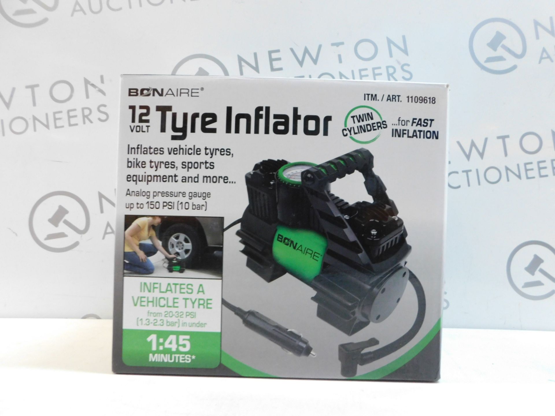 1 BOXED BONAIRE TC12CUK 12 VOLT INFLATOR RRP Â£39.99