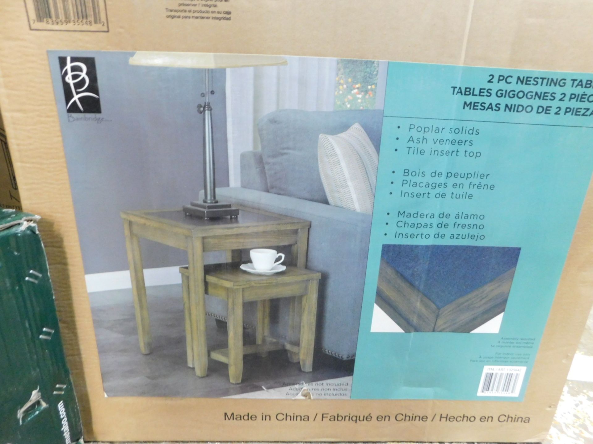 1 BOXED BAINBRIDGE HOME NEST OF 2 TABLES RRP Â£149.99