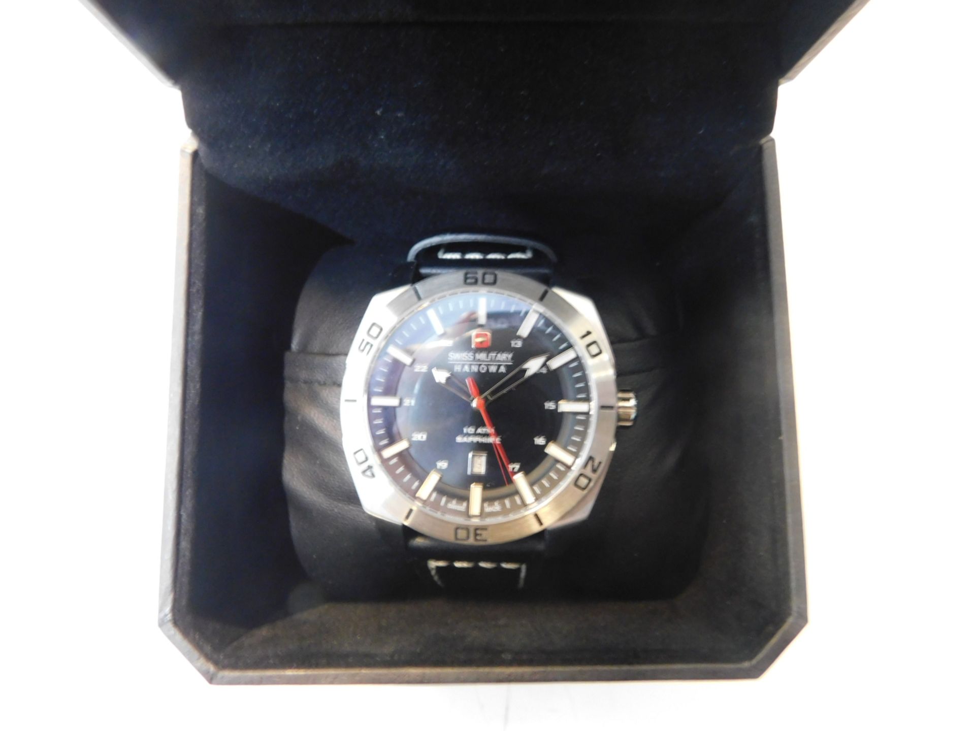 1 BOXED WENGER SWISS MILITARY MENS HANOWA WATCH RRP Â£169