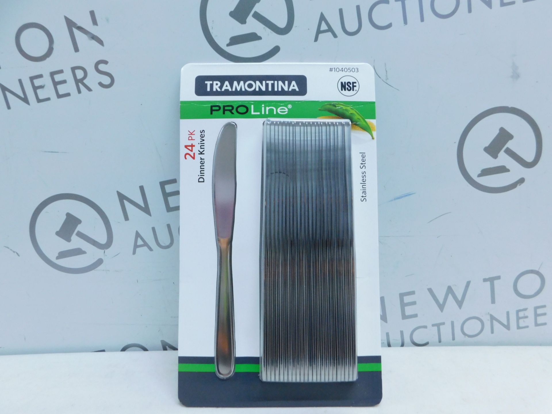 1 BRAND NEW PACK OF TRAMONTINA PROLINE 24PK STAINLESS STEEL DINNER KNIVES RRP Â£22.99