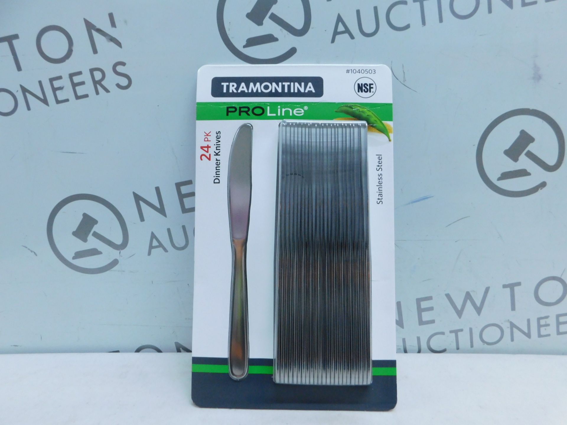 1 BRAND NEW PACK OF TRAMONTINA PROLINE 24PK STAINLESS STEEL DINNER KNIVES RRP Â£22.99