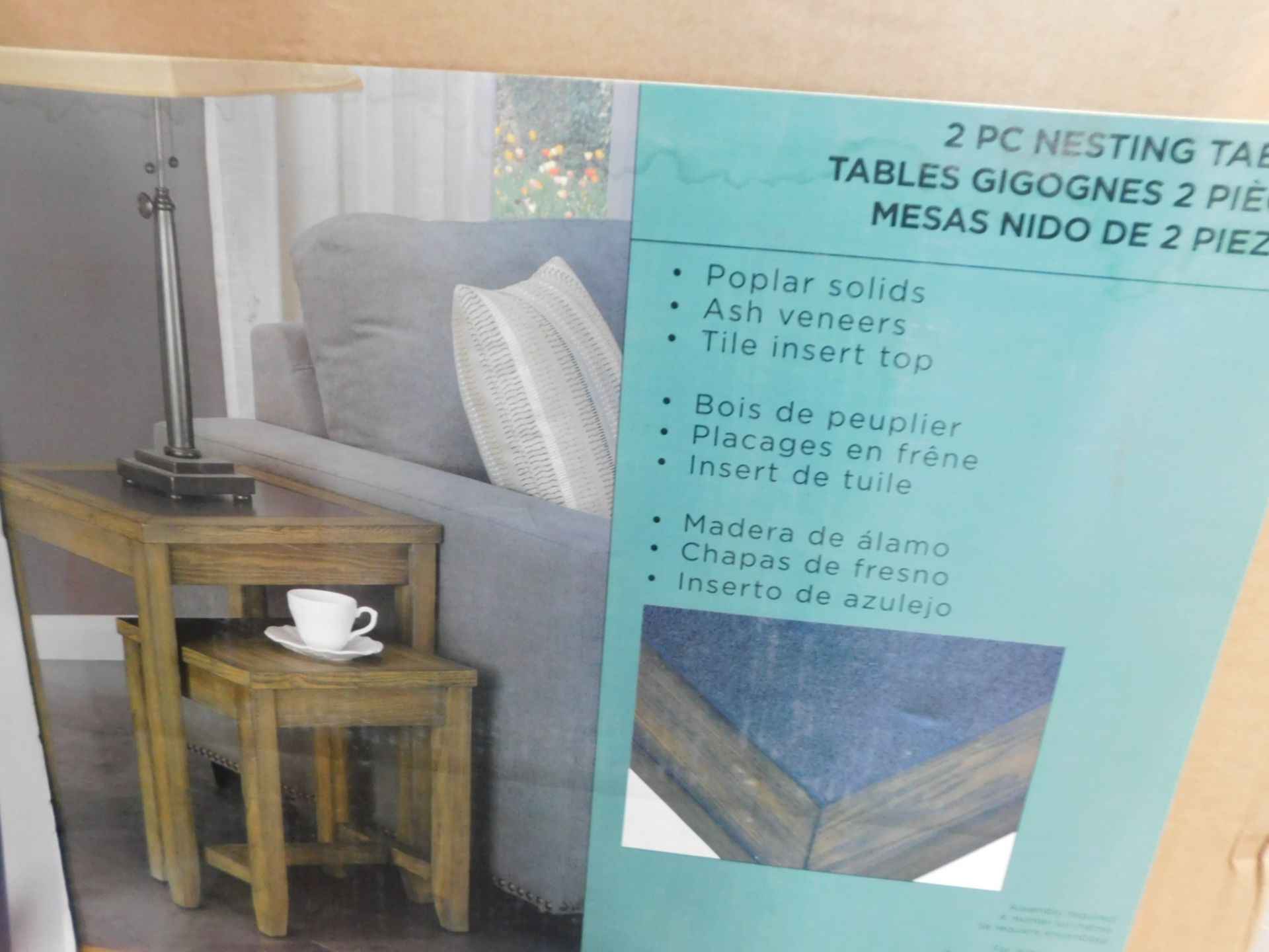 1 BOXED BAINBRIDGE HOME NEST OF 2 TABLES RRP Â£149.99