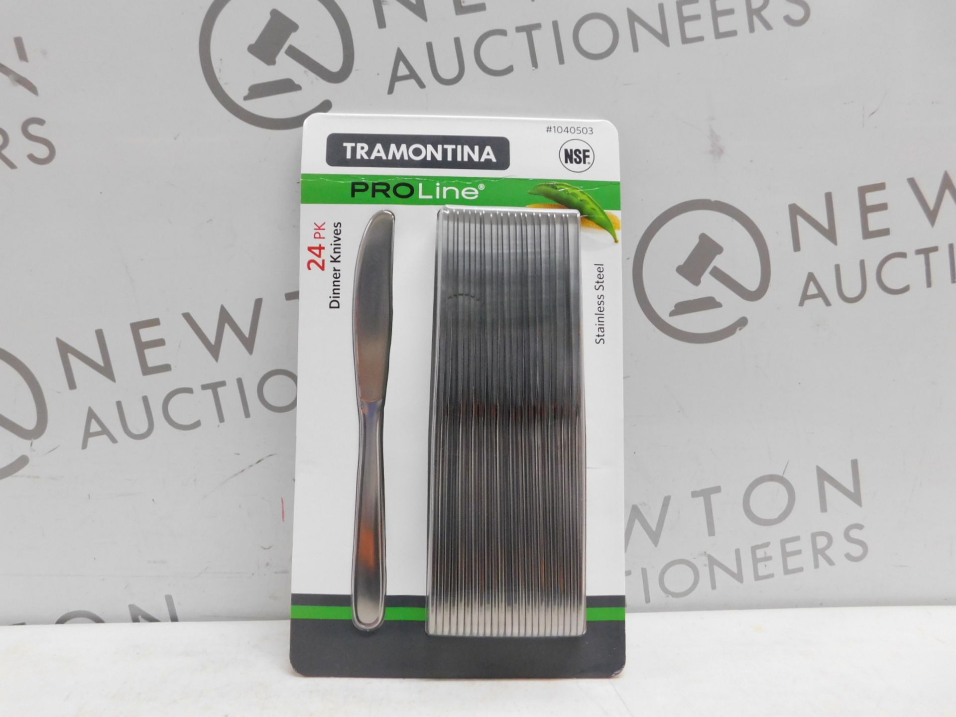 1 BRAND NEW PACK OF TRAMONTINA PROLINE 24PK STAINLESS STEEL DINNER KNIVES RRP Â£22.99