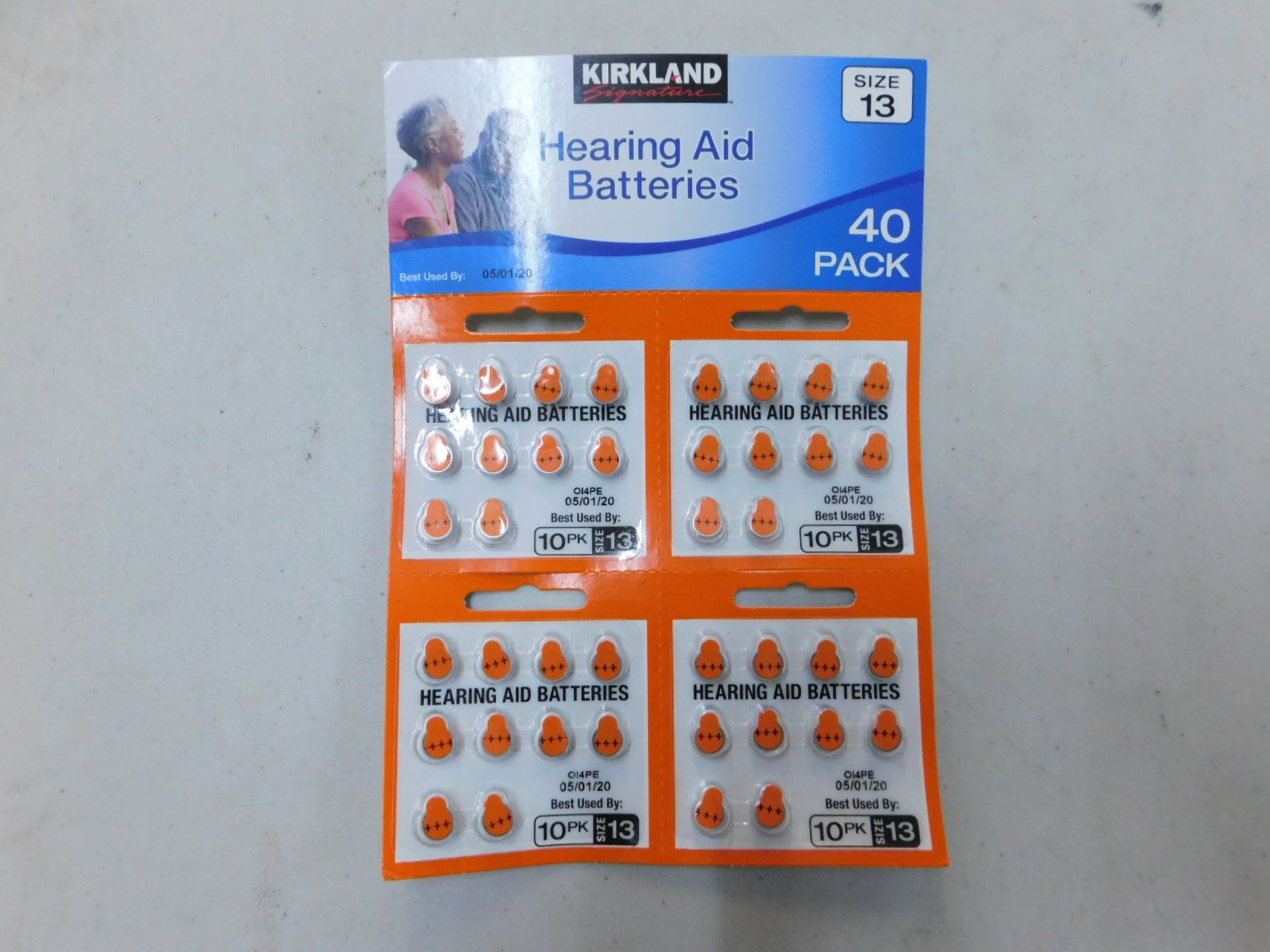 1 BRAND NEW PACK OF KIRKLAND SIGNATURE HEARING AID BATTERIES SIZE 13 RRP Â£19.99