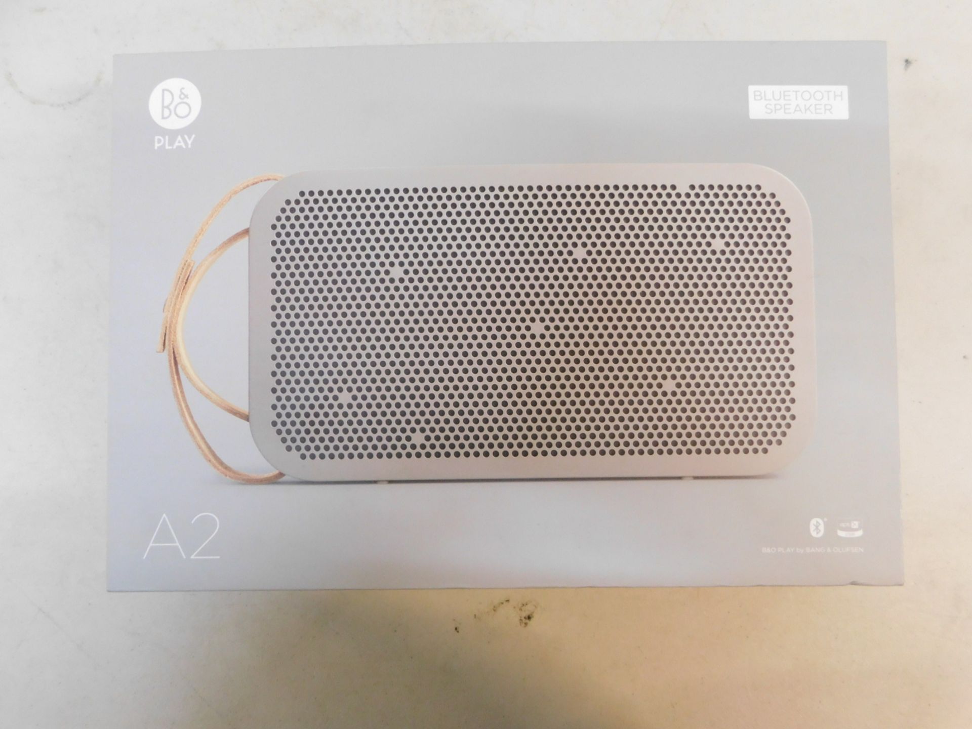 1 BOXED BANG AND OLUFSEN BEOPLAY A2 BLUETOOTH SPEAKER WITH CHARGER RRP Â£299