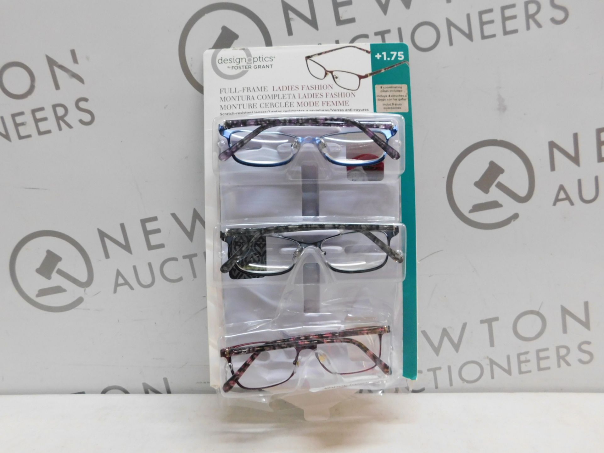 1 PACK OF DESIGN OPTICS READING GLASSES IN +1.75 STRENGTH RRP Â£19.99