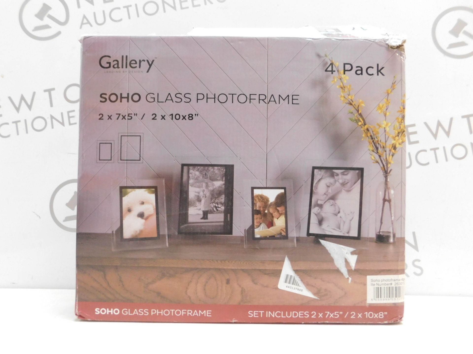 1 BOXED GALLERY SOHO GLASS PHOTOFRAME RRP Â£39.99