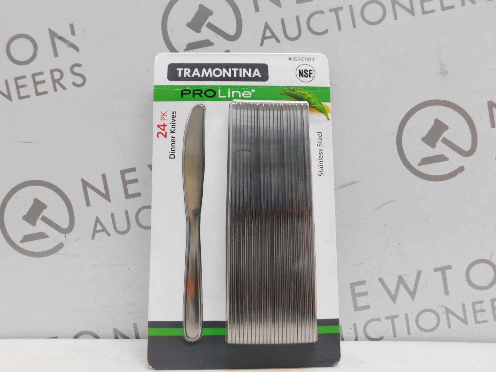 1 BRAND NEW PACK OF TRAMONTINA PROLINE 24PK STAINLESS STEEL DINNER KNIVES RRP Â£22.99