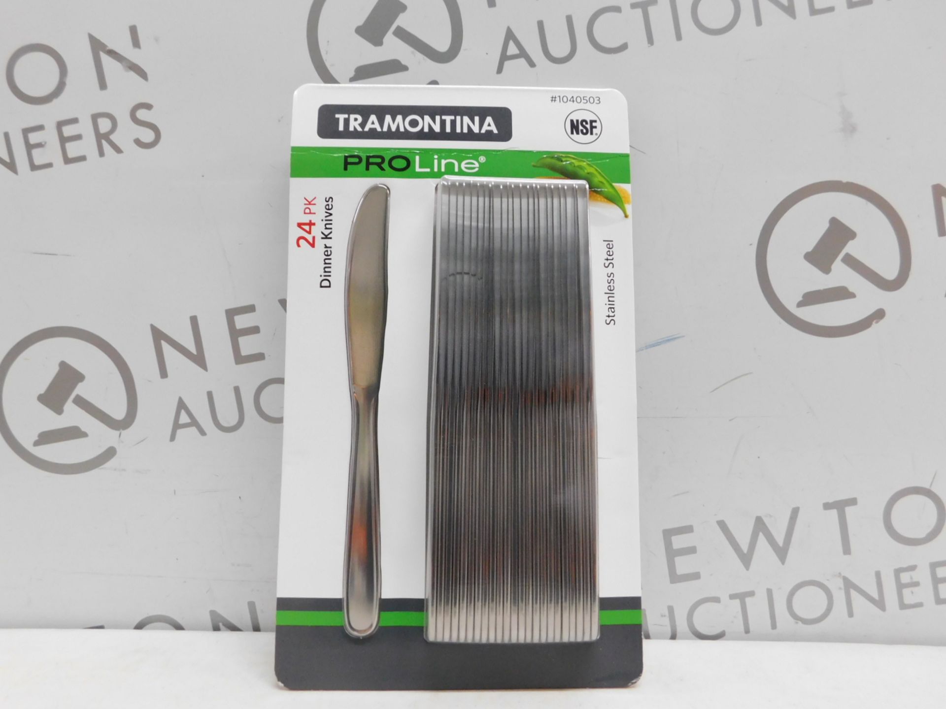 1 BRAND NEW PACK OF TRAMONTINA PROLINE 24PK STAINLESS STEEL DINNER KNIVES RRP Â£22.99