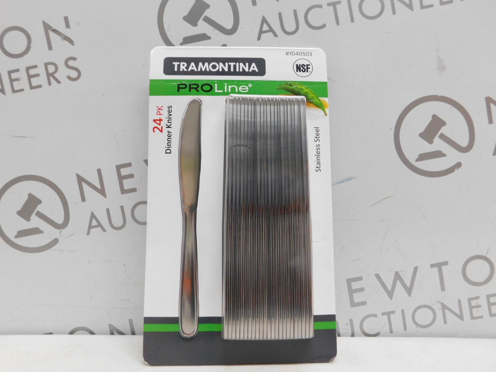 1 BRAND NEW PACK OF TRAMONTINA PROLINE 24PK STAINLESS STEEL DINNER KNIVES RRP Â£22.99