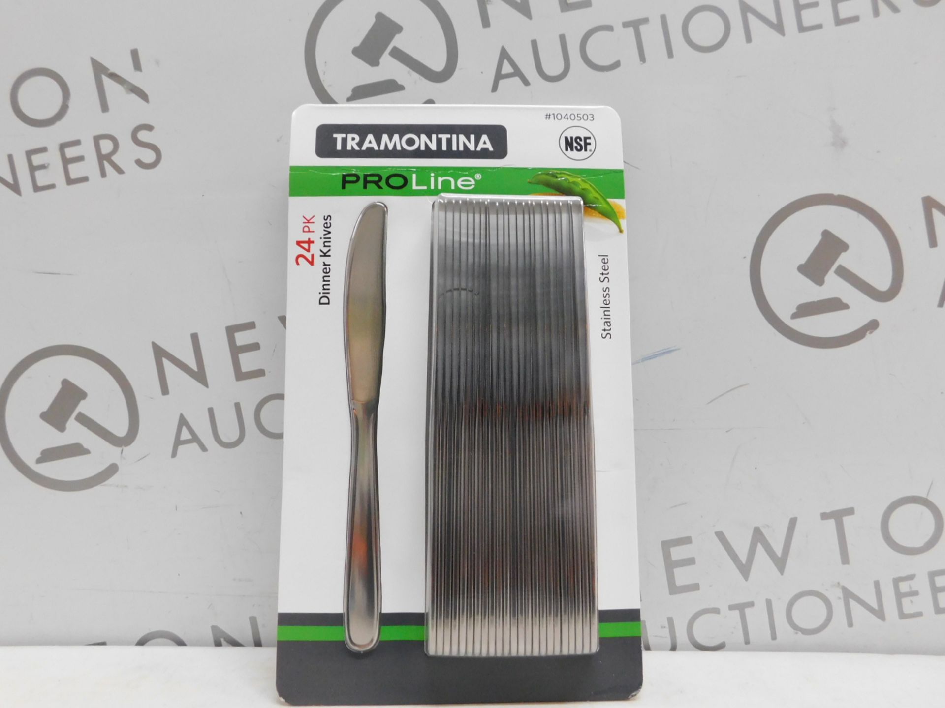 1 BRAND NEW PACK OF TRAMONTINA PROLINE 24PK STAINLESS STEEL DINNER KNIVES RRP Â£22.99