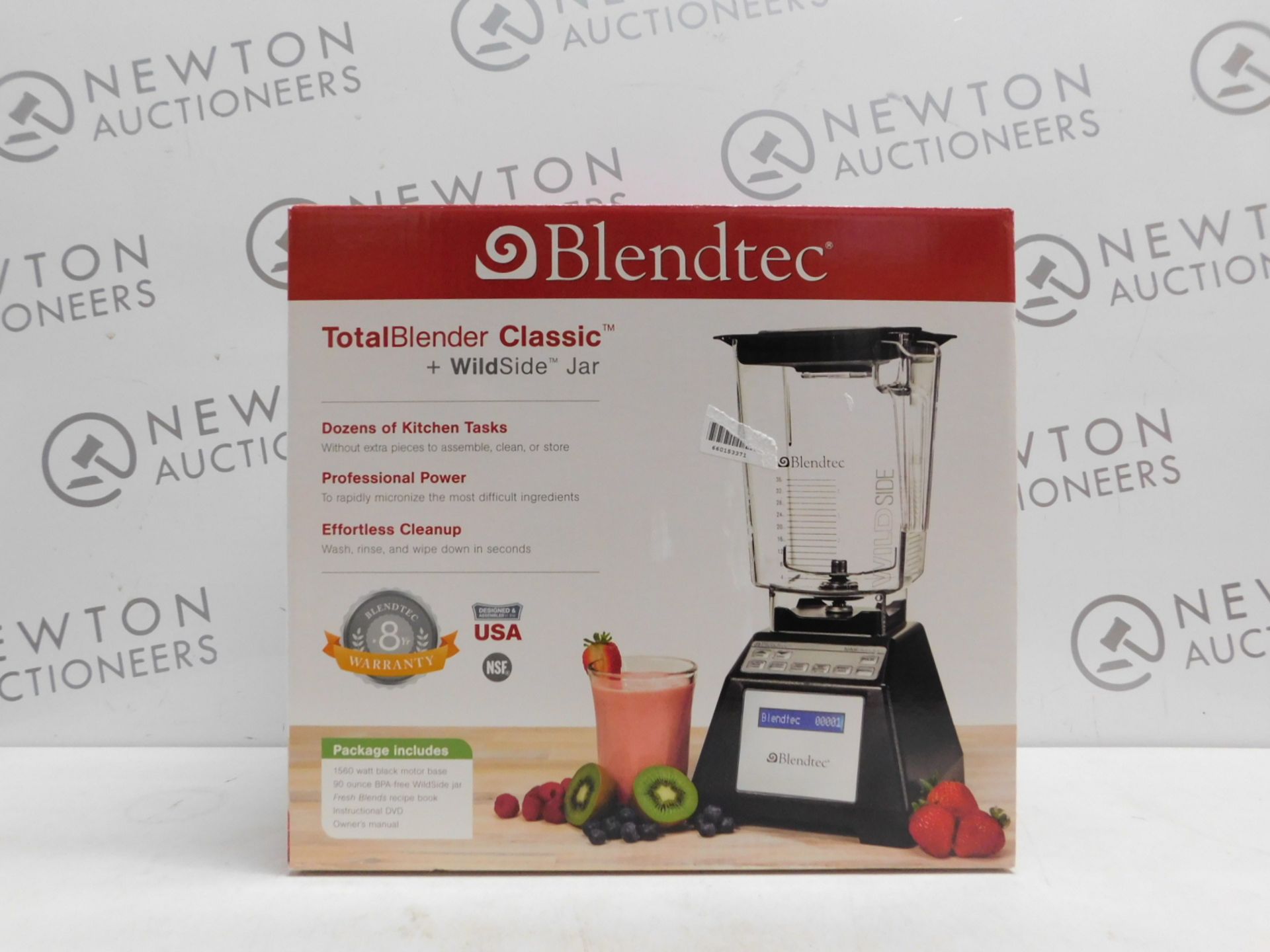 1 BOXED BLENDTEC TOTAL BLENDER CLASSIC + WILDSLIDE JAR RRP Â£499