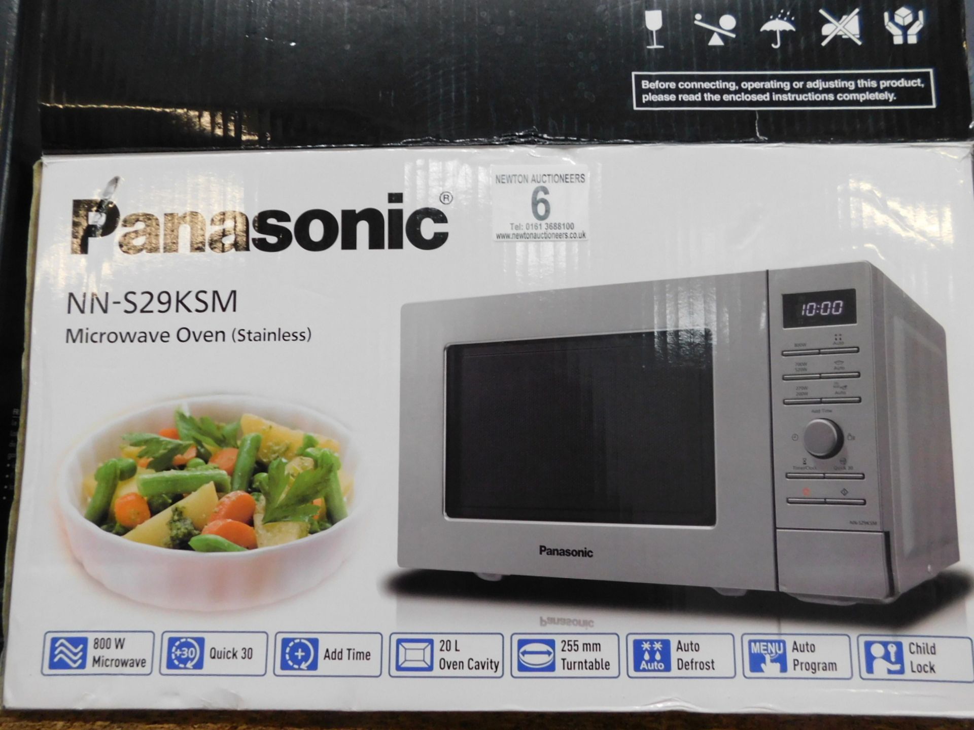 1 BOXED PANASONIC NN-S29KSM STAINLESS STEEL INVERTER MICROWAVE RRP Â£249