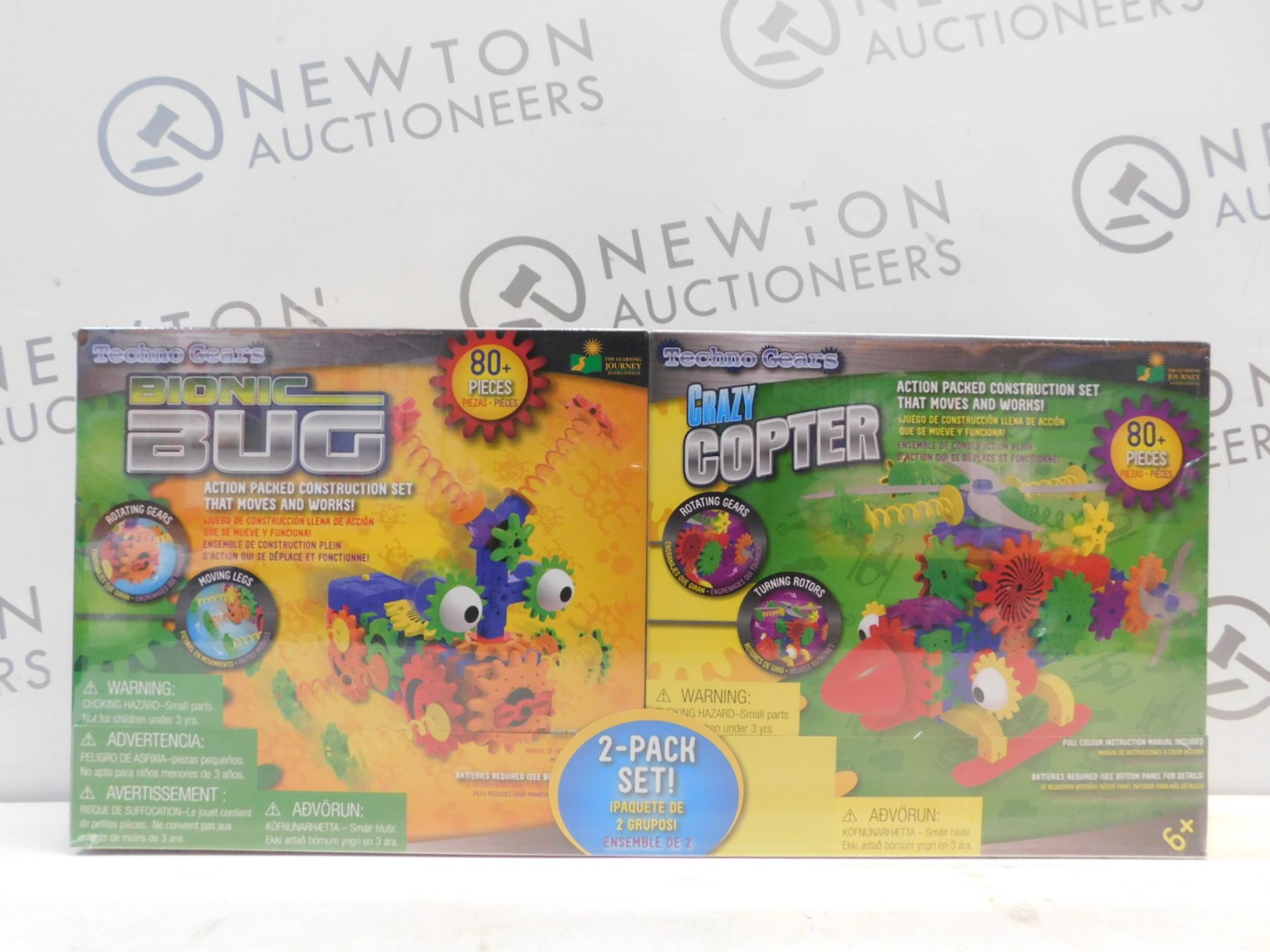 1 BRAND NEW SEALED BOX OF 2 TECHNO GEARS SET - CRAZY COPTER & BIONIC BUG KIT RRP Â£44.99