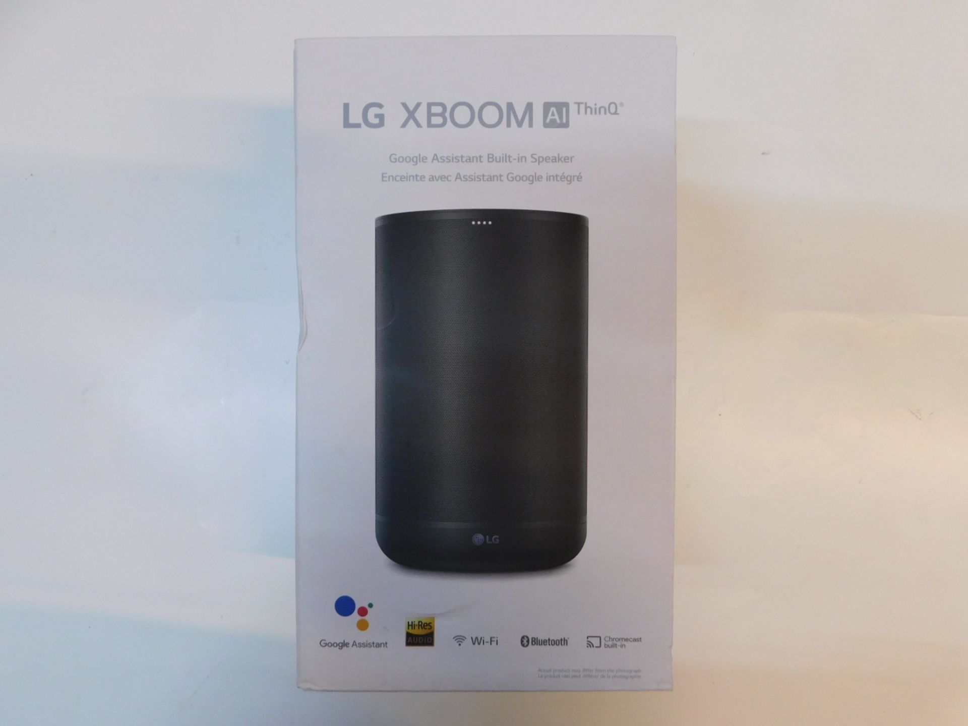 1 BOXED LG THINQ SPEAKER WITH GOOGLE ASSIST RRP Â£99.99