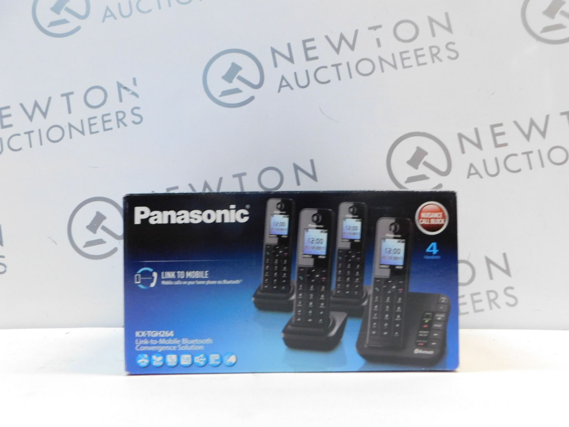 1 BOXED PANASONIC KX-TGH264 QUAD DIGITAL CORDLESS ANSWERING MACHINE RRP Â£179.99