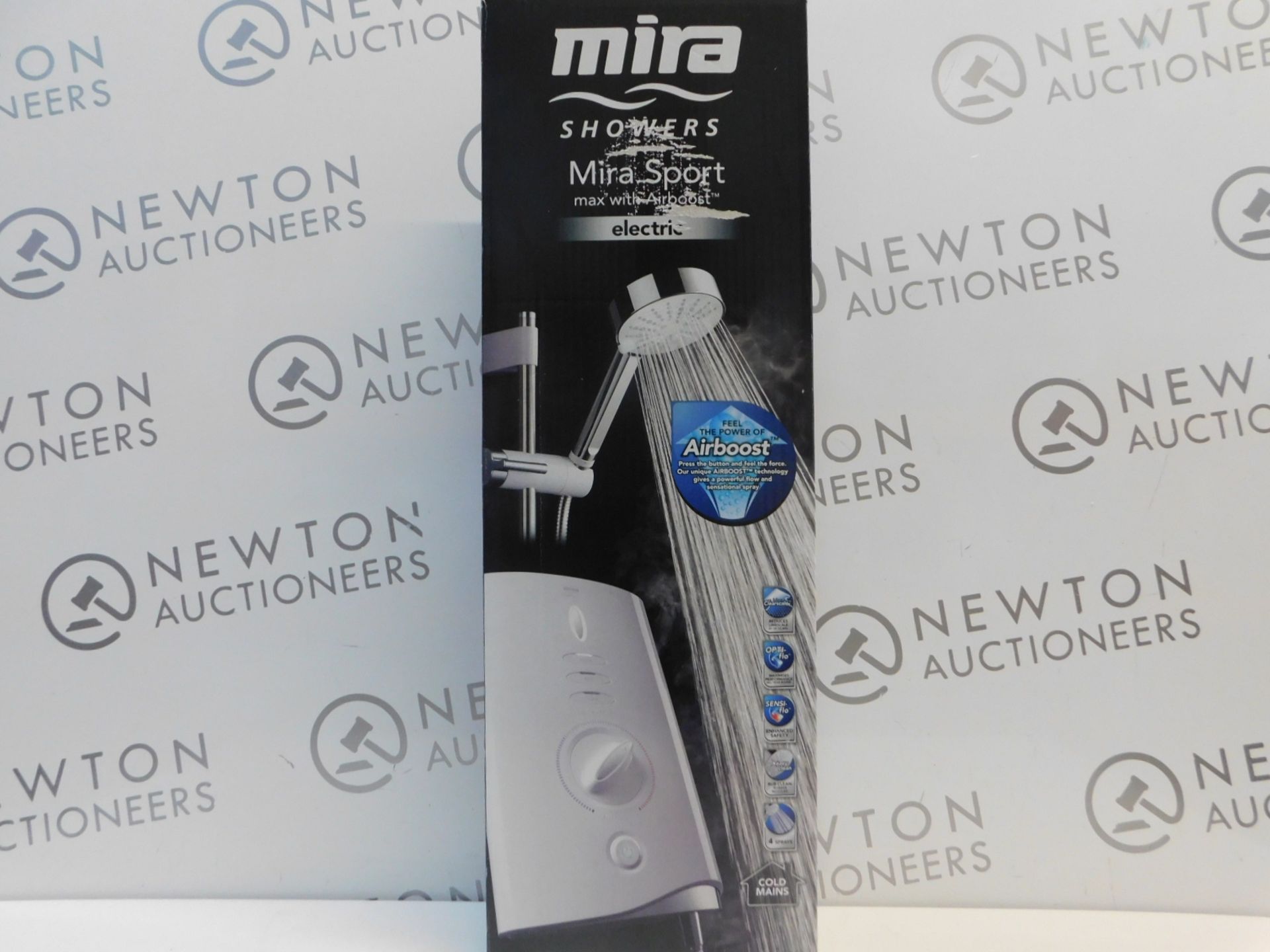 1 BOXED MIRA SHOWERS MIRA SPORT MAX WITH AIRBOOST WHITE 9KW MANUAL ELECTRIC SHOWER RRP Â£249.99