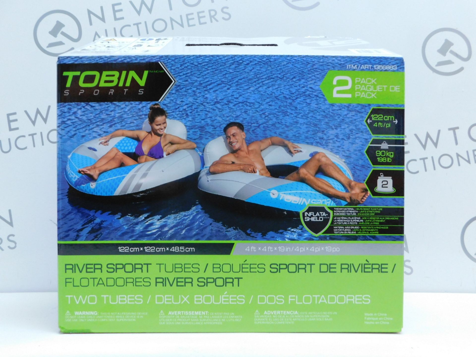 1 SET OF 2 TOBIN SPORTS RIVER SPORT TUBES RRP Â£49.99